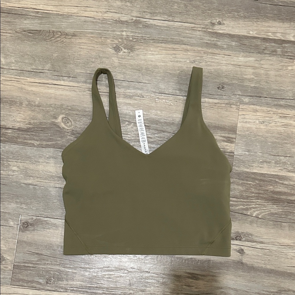 Lululemon Align Tank Size 8 Olive Green